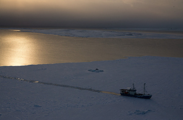 The icebreaker "Lance", northeastern Svalbard. © Brutus Ostling / WWF-Canon