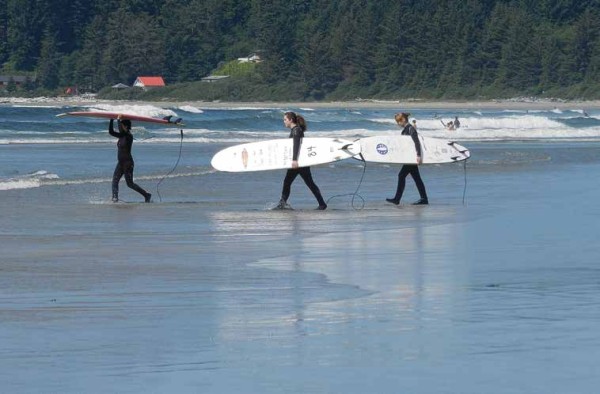 Surfers, Long Beach, Tofino, Vancouver Island. Photo: Mike Gifford, Creative Commons